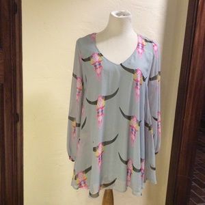 Show Me Your Mumu Sheer Southwest Top